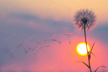 silhouettes flying dandelion seeds background sun crce9ef08f0 size4.52mb 4500x3000 - title:graphic home - اورچین فایل - format: - sku: - keywords: p_id:353984