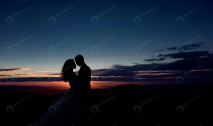 silhouettes wedding couple standing evening field crcf94c3558 size3.08mb 3920x2336 1 - title:graphic home - اورچین فایل - format: - sku: - keywords: p_id:353984