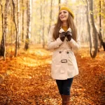 smiling woman walking park autumn season crcce075c92 size13.92mb 4032x6048 - title:Home - اورچین فایل - format: - sku: - keywords:وکتور,موکاپ,افکت متنی,پروژه افترافکت p_id:63922