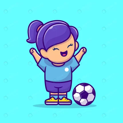 soccer girl cartoon vector icon illustration peop crc186c770a size0.69mb - title:graphic home - اورچین فایل - format: - sku: - keywords: p_id:353984