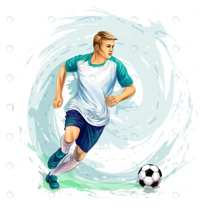soccer player with ball from splash watercolors v crc2aba62af size8.18mb - title:graphic home - اورچین فایل - format: - sku: - keywords: p_id:353984
