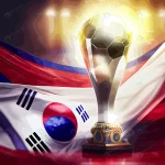 soccer world cup trophy with flag south korea rnd891 frp34594748 - title:Home - اورچین فایل - format: - sku: - keywords:وکتور,موکاپ,افکت متنی,پروژه افترافکت p_id:63922