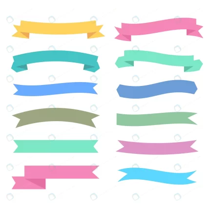 soft colors ribbons set different styles crcd83f6b8b size0.37mb - title:graphic home - اورچین فایل - format: - sku: - keywords: p_id:353984