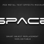 - space 3d text effect - Home