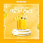 special summer fresh juice instagram post templat crc4239f571 size19.13mb - title:Home - اورچین فایل - format: - sku: - keywords:وکتور,موکاپ,افکت متنی,پروژه افترافکت p_id:63922