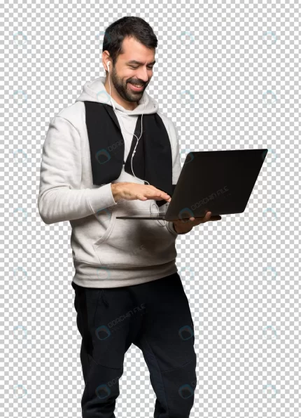 sport man with laptop celebrating victory rnd944 frp4033033 - title:graphic home - اورچین فایل - format: - sku: - keywords: p_id:353984