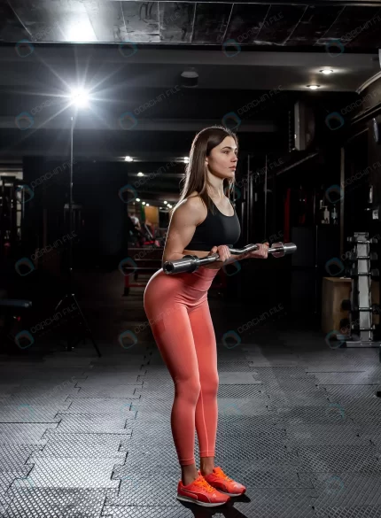 sports girl doing exercises with dumbbells gymgirl rnd645 frp23024406 - title:graphic home - اورچین فایل - format: - sku: - keywords: p_id:353984