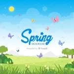- spring background rnd702 frp3829633 - Home