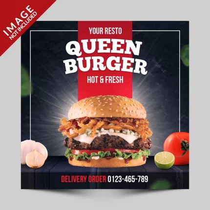 square banner flyer instagram post fast food rest crcc74f78b2 size8.05mb - title:graphic home - اورچین فایل - format: - sku: - keywords: p_id:353984