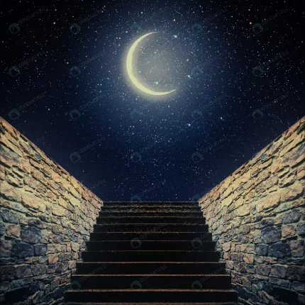 staircase rises moon night sky elements this imag crcff327467 size6.64mb 5000x5000 - title:graphic home - اورچین فایل - format: - sku: - keywords: p_id:353984