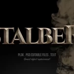 - stalber 3d text style effect mockup with smoke - Home