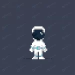 - standing astronaut pixel style rnd258 frp26061770 - Home