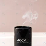 steaming black coffee cup mockup crcd8884403 size56.20mb 1 - title:Home - اورچین فایل - format: - sku: - keywords:وکتور,موکاپ,افکت متنی,پروژه افترافکت p_id:63922