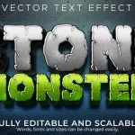 - stone text effect editable rock monster text styl crca12e16d1 size23.77mb - Home