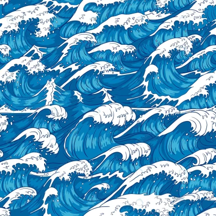 storm waves seamless pattern raging ocean water se rnd644 frp7491037 1 - title:graphic home - اورچین فایل - format: - sku: - keywords: p_id:353984