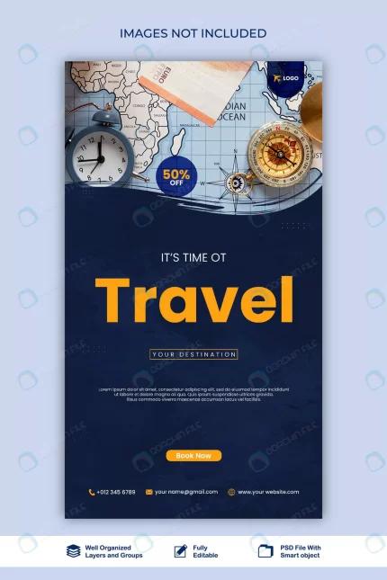 story travel social media tourism agency banner po rnd911 frp29202442 - title:graphic home - اورچین فایل - format: - sku: - keywords: p_id:353984