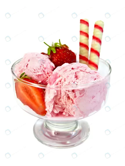 strawberry ice cream glass with strawberries wafe crc16b22c70 size3.47mb 3000x4000 - title:graphic home - اورچین فایل - format: - sku: - keywords: p_id:353984