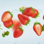 - strawberry isolated gray background falling straw crc03b0c545 size8.85mb 8732x3202 1 - Home