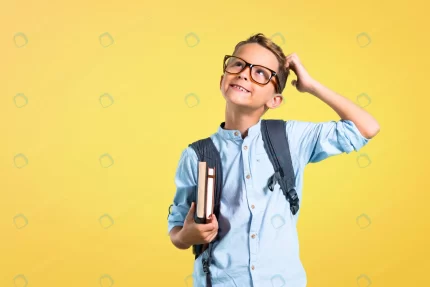 student boy with backpack glasses standing thinki crc080c4987 size5.71mb 4473x2986 - title:graphic home - اورچین فایل - format: - sku: - keywords: p_id:353984