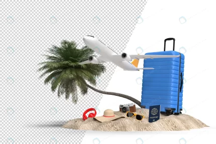 suitcase with airplane traveler accessories essent rnd825 frp19541482 - title:graphic home - اورچین فایل - format: - sku: - keywords: p_id:353984