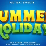 - summer holiday text effects template - Home