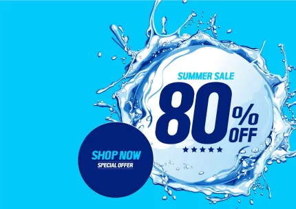 summer sale banner with water waves circle crc4b15c15f size6.29mb - title:graphic home - اورچین فایل - format: - sku: - keywords: p_id:353984