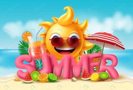 summer vector banner design summer pink 3d text w crc1b03e252 size12.59mb - title:graphic home - اورچین فایل - format: - sku: - keywords: p_id:353984