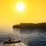 sunrise small island mediterranean sea view from crcec44170c size9.40mb 5464x3643 - title:Home - اورچین فایل - format: - sku: - keywords:وکتور,موکاپ,افکت متنی,پروژه افترافکت p_id:63922