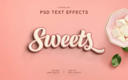 sweets text effect - title:graphic home - اورچین فایل - format: - sku: - keywords: p_id:353984