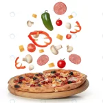 tasty pizza ingredients isolated white crcd39d192b size6.32mb 6720x4480 - title:Home - اورچین فایل - format: - sku: - keywords:وکتور,موکاپ,افکت متنی,پروژه افترافکت p_id:63922