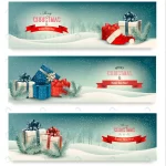 three christmas banners with presents crc377e5d3b size14.51mb - title:Home - اورچین فایل - format: - sku: - keywords:وکتور,موکاپ,افکت متنی,پروژه افترافکت p_id:63922