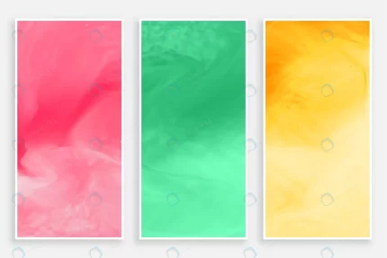three watercolors banner different colors crc46d178ca size3.69mb - title:graphic home - اورچین فایل - format: - sku: - keywords: p_id:353984