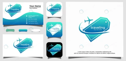 ticket traveling vacation logo template rnd934 frp24345915 - title:graphic home - اورچین فایل - format: - sku: - keywords: p_id:353984