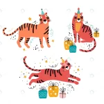 - tiger flat illustration with greeting typography b rnd261 frp8934250 - Home