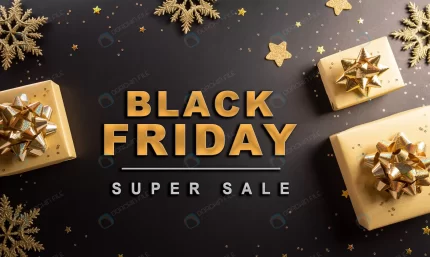 top view black friday christmas gift box golden s crcf2657e24 size17.82mb 6535x3911 - title:graphic home - اورچین فایل - format: - sku: - keywords: p_id:353984