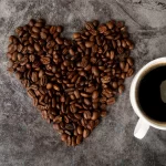 top view cup coffee with roasted beans crcd2d46687 size20.41mb 7077x4723 - title:Home - اورچین فایل - format: - sku: - keywords:وکتور,موکاپ,افکت متنی,پروژه افترافکت p_id:63922
