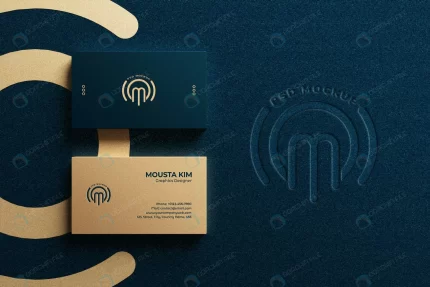 top view luxury horizontal business card with emb crc33d766bc size86.39mb - title:graphic home - اورچین فایل - format: - sku: - keywords: p_id:353984