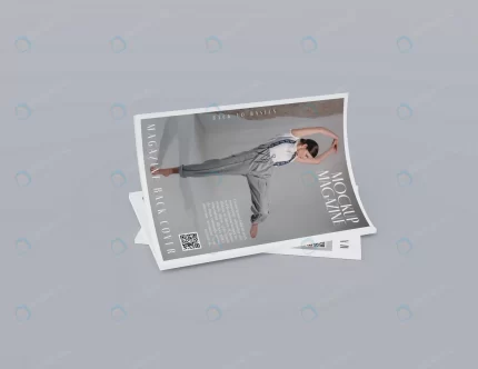 top view opened magazine design mockup 3 crc06d8319e size101.32mb - title:graphic home - اورچین فایل - format: - sku: - keywords: p_id:353984
