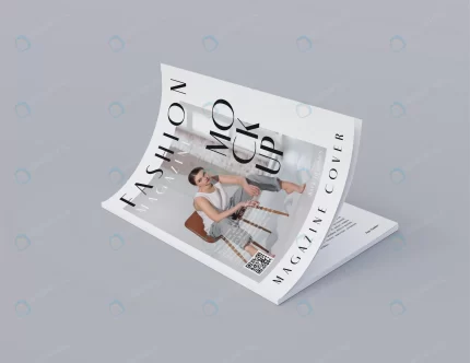 top view opened magazine design mockup 5 crc782890fc size55.01mb20 - title:graphic home - اورچین فایل - format: - sku: - keywords: p_id:353984