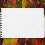 top view selection autumn leaves with notebook crc48e15fc2 size1.11mb 5460x3645 - title:Home - اورچین فایل - format: - sku: - keywords:وکتور,موکاپ,افکت متنی,پروژه افترافکت p_id:63922