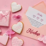 top view valentine s day cookies with mock up let crc11167330 size69.31mb 1 - title:Home - اورچین فایل - format: - sku: - keywords:وکتور,موکاپ,افکت متنی,پروژه افترافکت p_id:63922