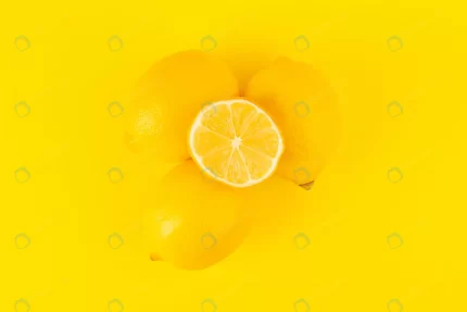 top view yellow fresh lemons fresh ripe whole sli crcb7cb7d0a size4.72mb 5760x3840 1 - title:graphic home - اورچین فایل - format: - sku: - keywords: p_id:353984