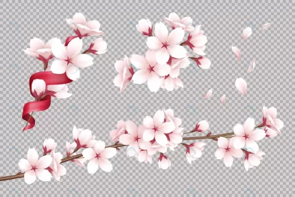 transparent realistic blooming cherry flowers pet crcf588299d size4.63mb - title:graphic home - اورچین فایل - format: - sku: - keywords: p_id:353984