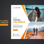 travel agency social media post template 1 - title:Home - اورچین فایل - format: - sku: - keywords:وکتور,موکاپ,افکت متنی,پروژه افترافکت p_id:63922