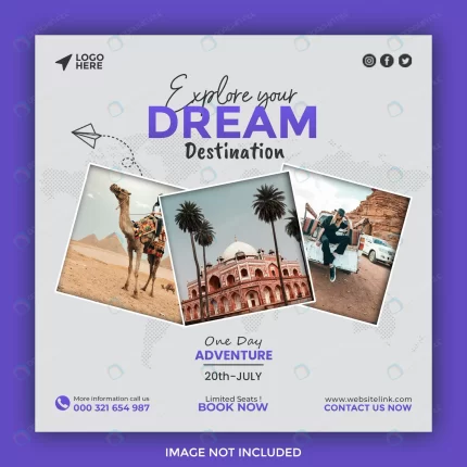 travel agency social media post template banner fa rnd121 frp17085087 - title:graphic home - اورچین فایل - format: - sku: - keywords: p_id:353984