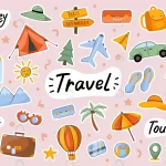- travel cute stickers template scrapbooking element rnd549 frp13433507 - Home