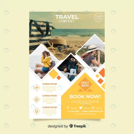 travel flyer template with photo rnd235 frp5441923 - title:graphic home - اورچین فایل - format: - sku: - keywords: p_id:353984