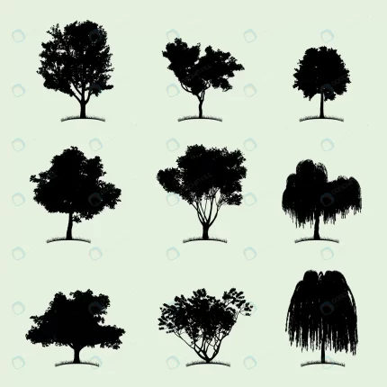 tree collection flat icon with nine different kin crcaf28555d size7.04mb - title:graphic home - اورچین فایل - format: - sku: - keywords: p_id:353984