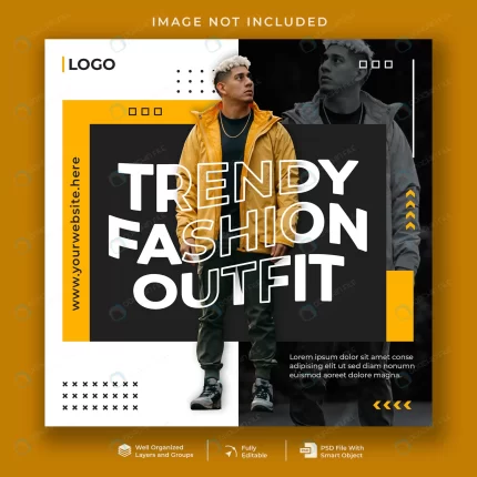 trendy fashion social media post template crcaef32bbb size1.42mb - title:graphic home - اورچین فایل - format: - sku: - keywords: p_id:353984