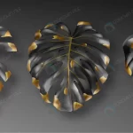 - tropical black gold monstera leaves crc2e5d025e size9.62mb - Home